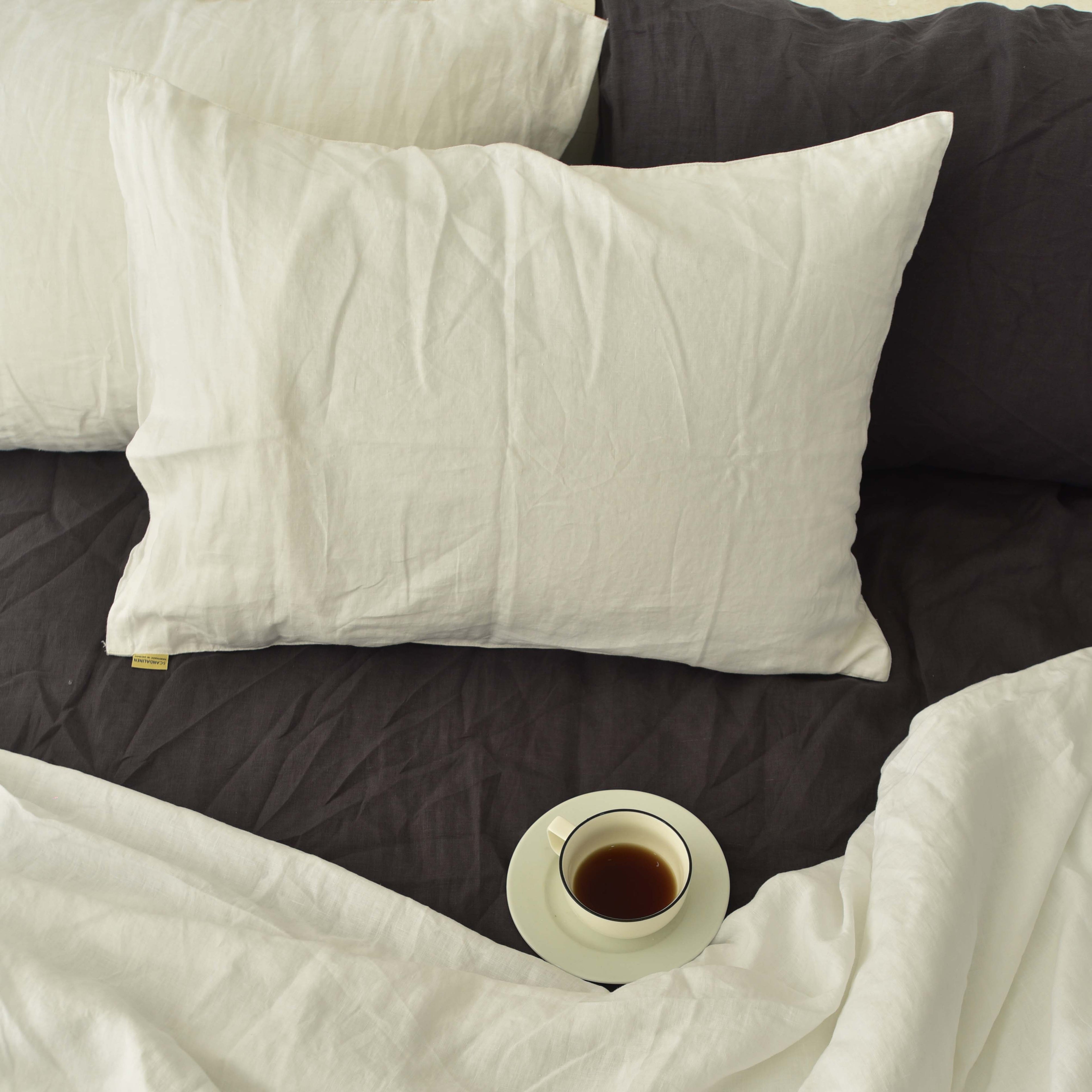 White French Linen Pillowcase