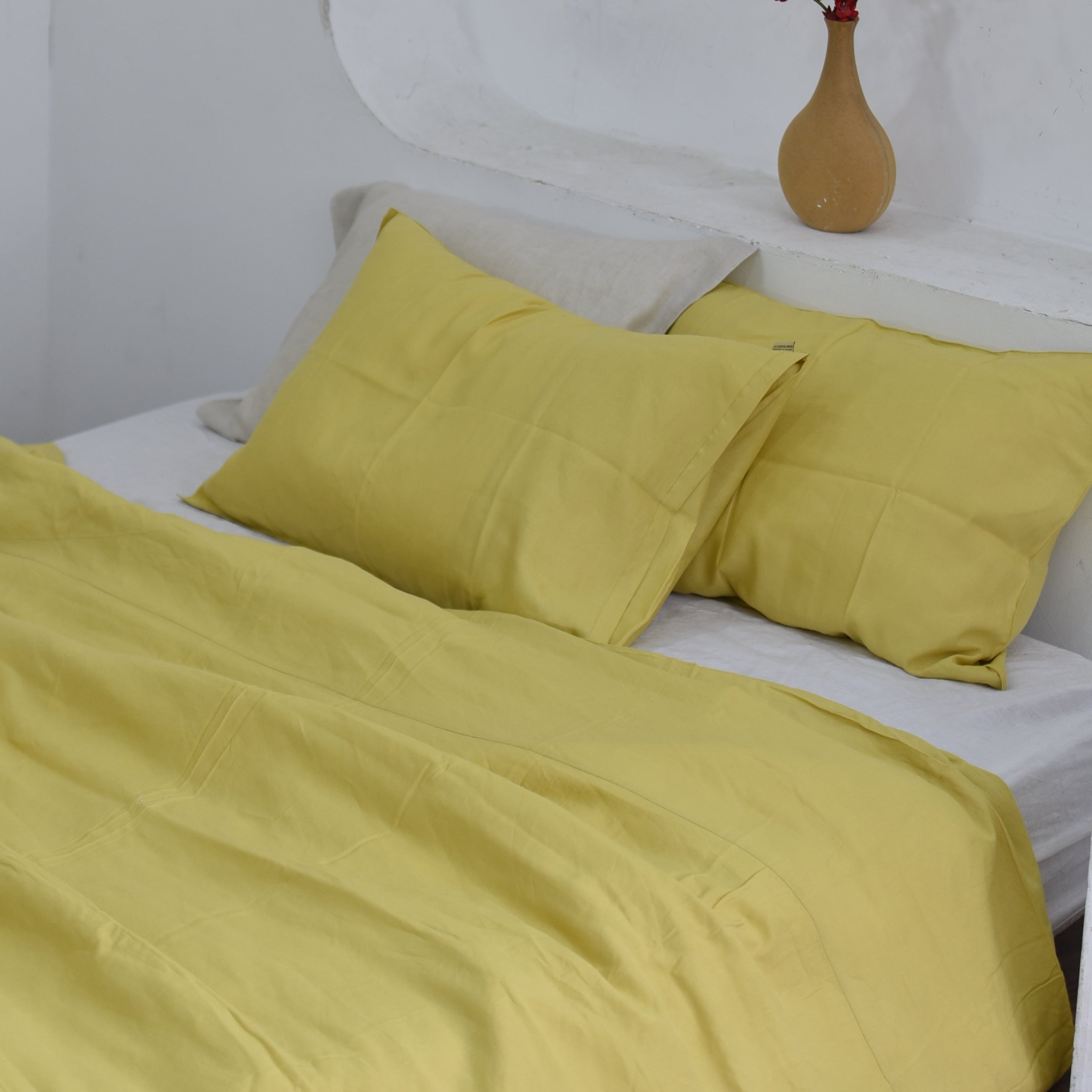 Pineapple Bamboo Linen Pillowcases
