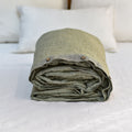 Asparagus French Linen Duvet Cover | Premium Bedding