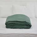 Green French Linen Duvet Cover | 100% French Linen