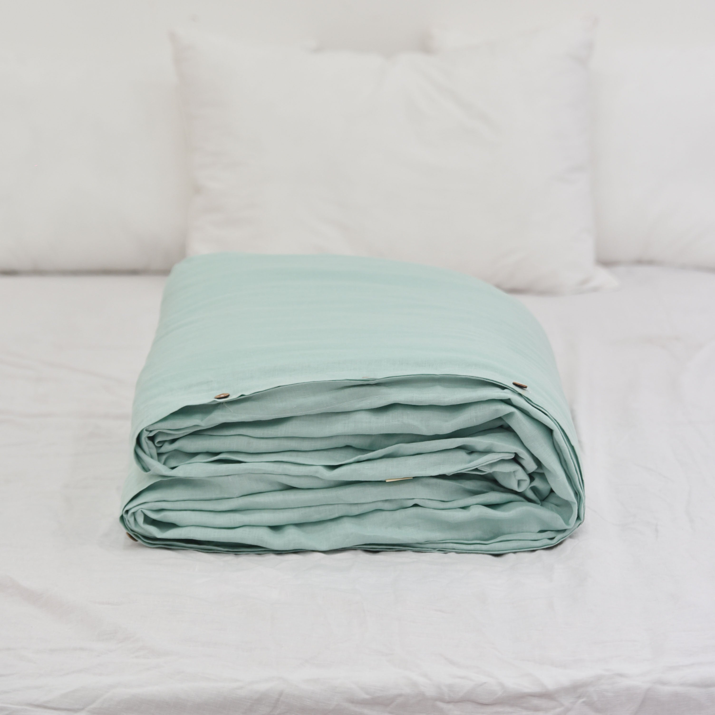 Mint French Linen Duvet Cover | Premium Bedding
