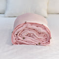 Peach French Linen Duvet Cover | Plain Dyed
