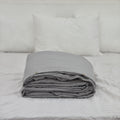 Stone French Linen Duvet Cover | Plain Dyed