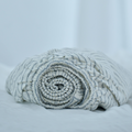 Striped Ivory French Linen Bedsheet | Deep Pocket Fitted Sheet