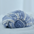 Wide Striped French Linen Fitted Sheet - Yarn-Dyed Deep Pocket