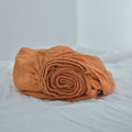 Orange French Linen Fitted Sheet | Premium Linen Bedding