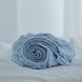 Slate Gray French Linen Fitted Sheet | Premium Linen Bedding