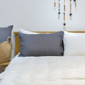 Dark French Linen Pillowcase