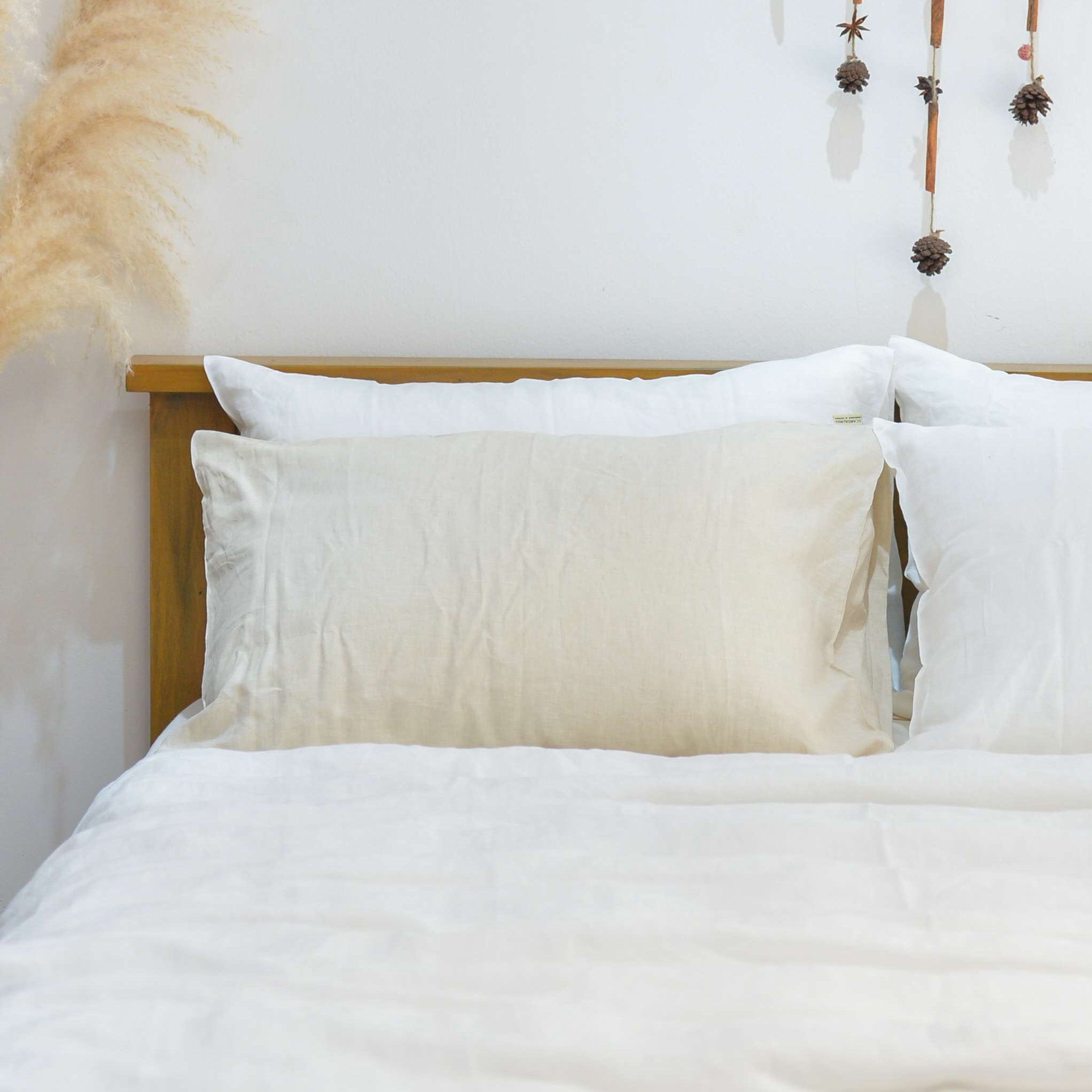 Flax French Linen Pillowcase