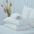 White French Linen Fitted Sheet Set - Deep Pocket with 2 Pillowcases