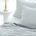 Striped French Linen 4-Piece Duvet Cover Set | Yarn-Dyed | Handmade