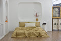Bamboo Linen Duvet Cover - Sugar | 45% Linen 55% Bamboo Rayon