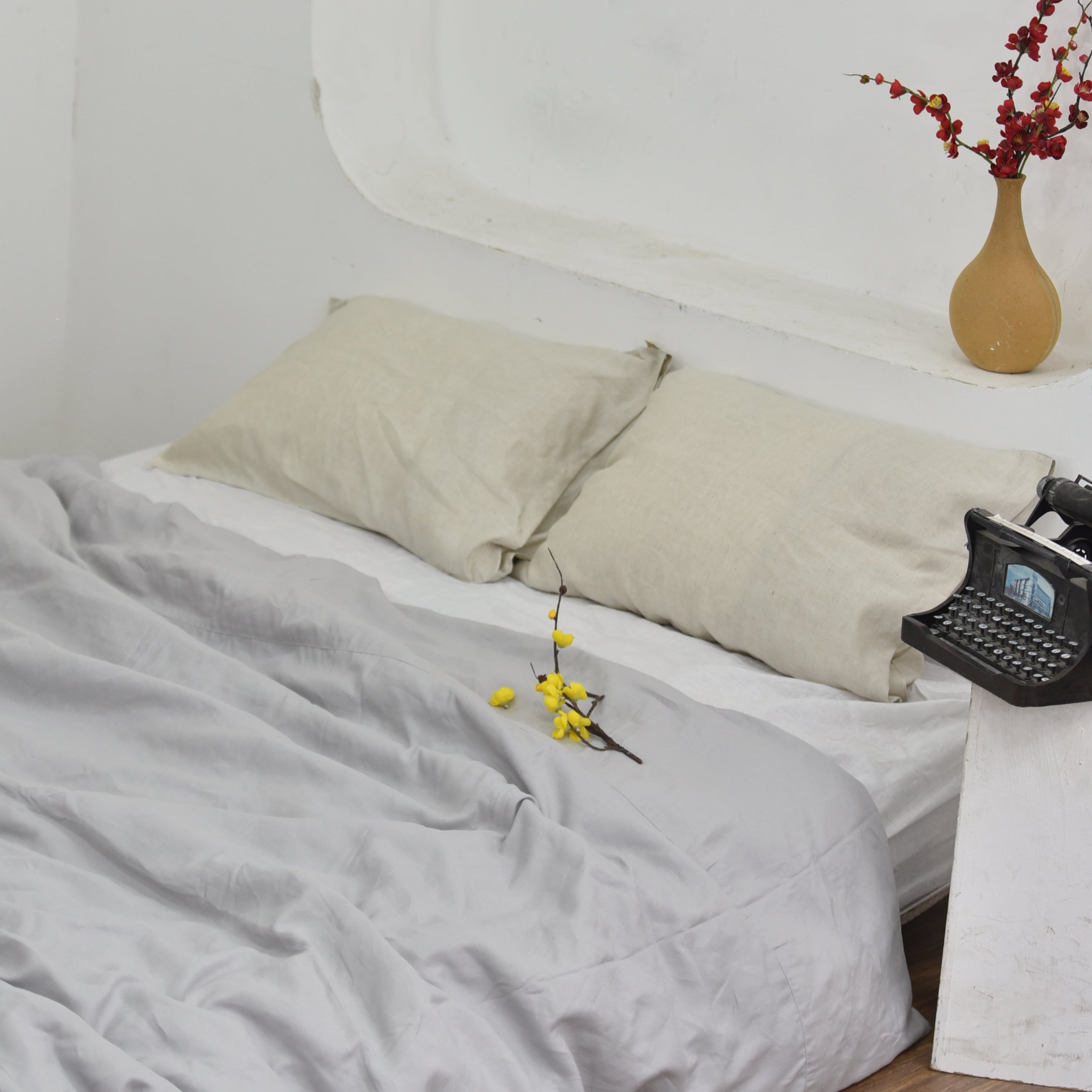 Trout Bamboo Linen Duvet Cover | 45% Linen 55% Bamboo Rayon