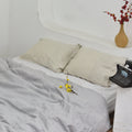 Trout Bamboo Linen Duvet Cover Set – 4-Piece Bed Linen | 45% Linen 55% Bamboo Rayon | 165 GSM